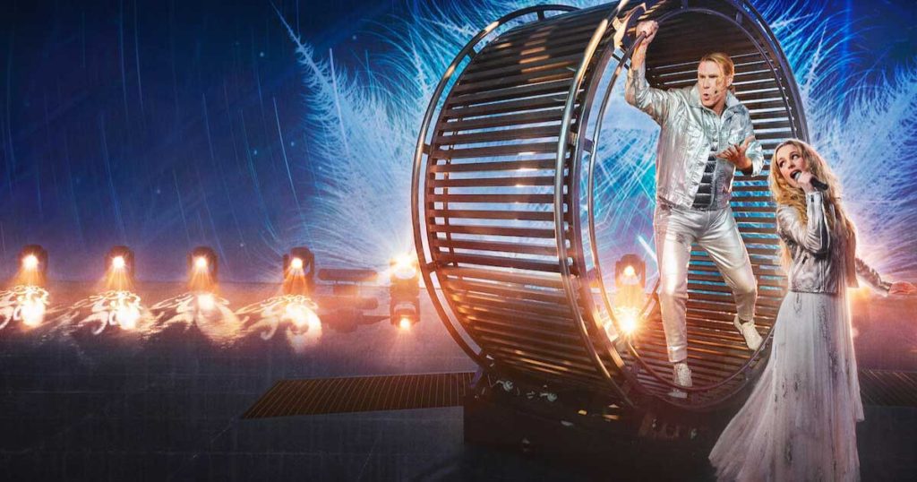 Will Ferrell y Rachel McAdams in still of the movie Festival de la Canción de Eurovisión: La historia de Fire Saga