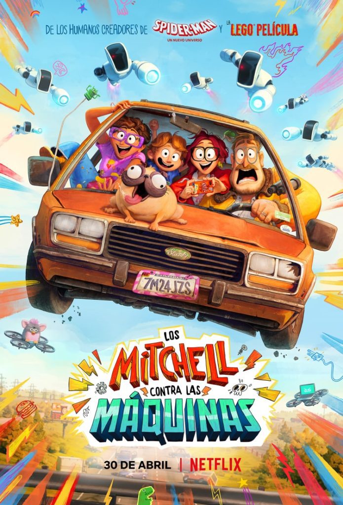 La Familia Mitchell vs Las Maquinas Netflix 2021 poster min